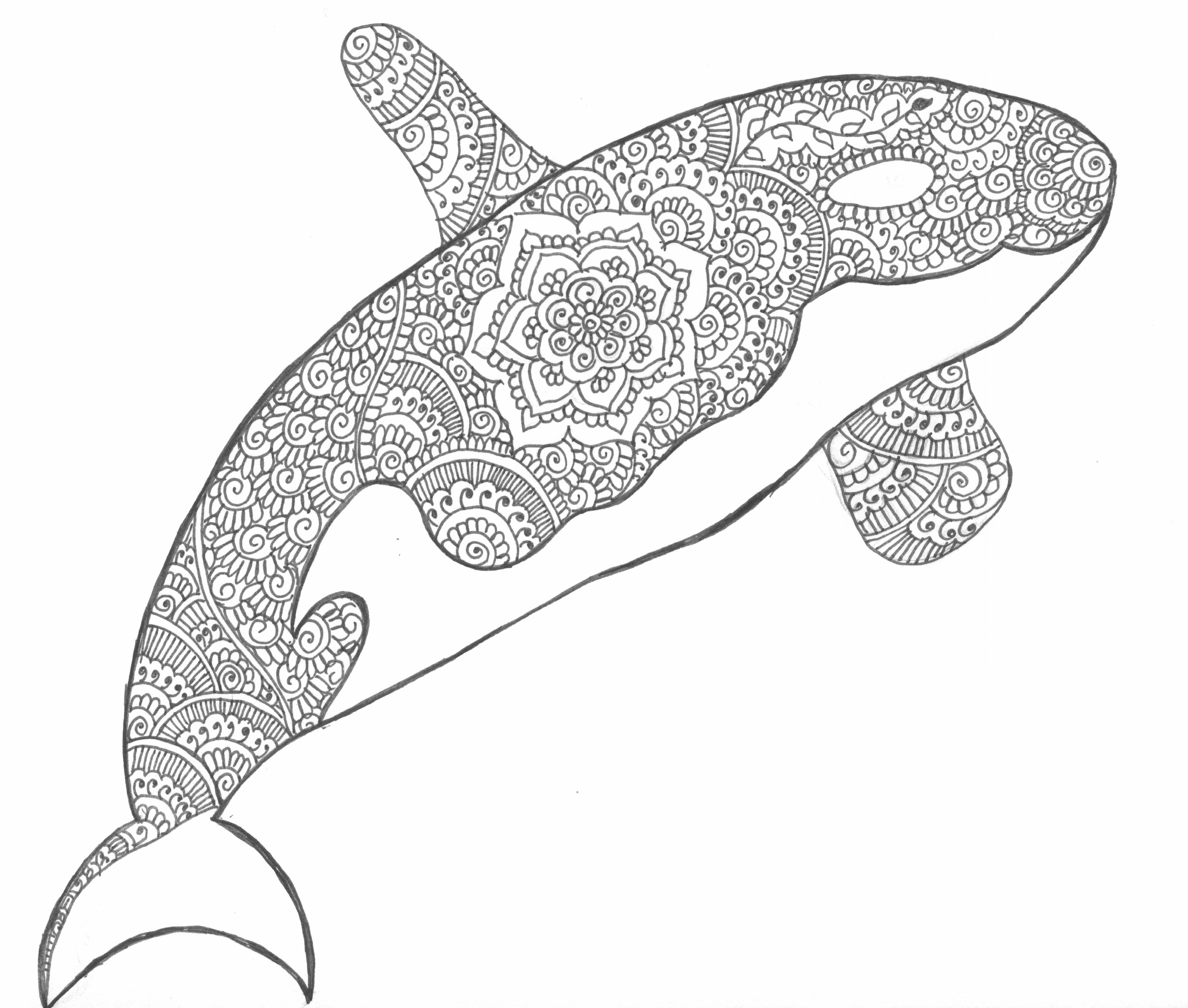 Whale mandala